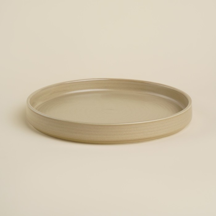 Тарелка фарфоровая обеденная SL Home «Песчаный бриз», d=26 см, цвет бежевый Тарелка фарфоровая обеденная SL Home «Песчаный бриз», d=26 см, цвет бежевый