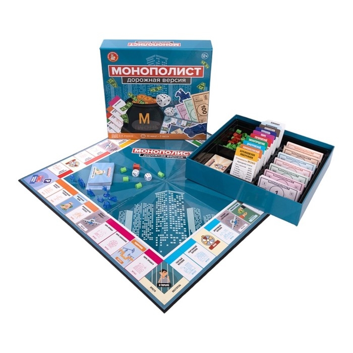 Игра настольная «Монополист. Дорожная версия», 2-8 игрков, 12+ Игра настольная «Монополист. Дорожная версия», 2-8 игрков, 12+