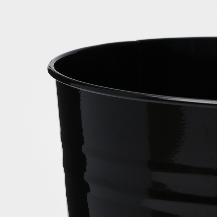Вазон без ручек, 7 л, высота 29 см, цвет чёрный Вазон без ручек, 7 л, высота 29 см, цвет чёрный
