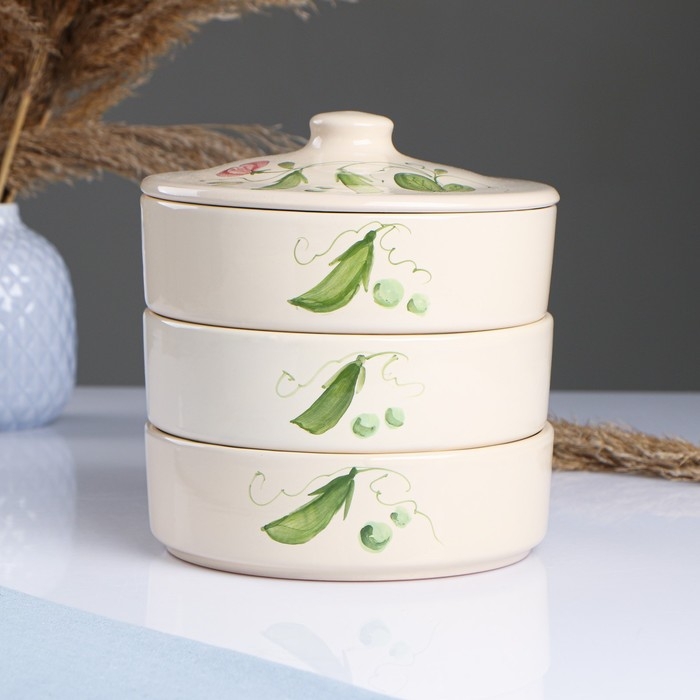 Набор для холодца  Набор для холодца "Подарочный" 3х0,75л, горошек