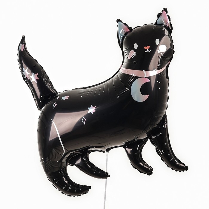 Шар фольгированный 38 Шар фольгированный 38" «Чёрная кошка», фигура