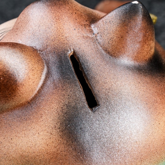 Копилка Копилка "Рыжий кот с колбасой" 17см