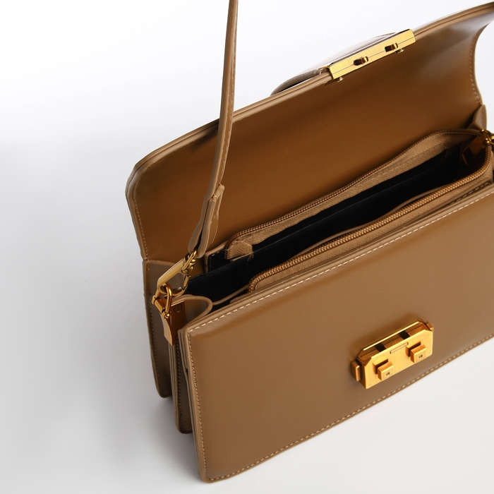 Сумка женская TEXTURA, средний размер, цвет светло-коричневый Сумка женская TEXTURA, средний размер, цвет светло-коричневый