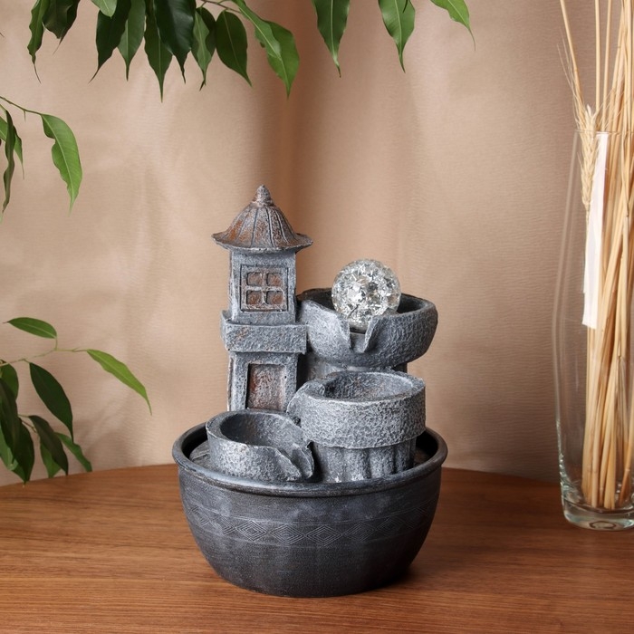 Фонтан Фонтан "Ксандер" домик, 28х16 см (с подсветкой)