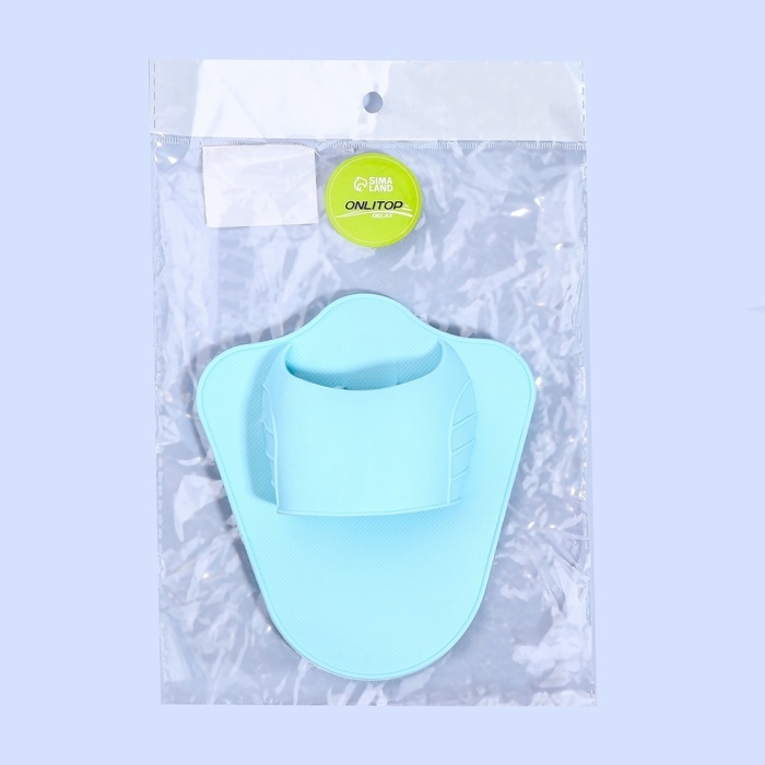 Массажёр - щётка, антицеллюлитный, 14 × 12 × 3,5 см, цвет голубой Массажёр - щётка, антицеллюлитный, 14 × 12 × 3,5 см, цвет голубой