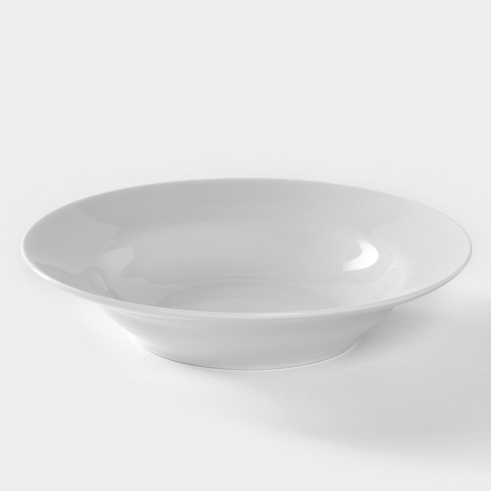 Тарелка фарфоровая глубокая «Идиллия», 250 мл, d=20 см, белая Тарелка фарфоровая глубокая «Идиллия», 250 мл, d=20 см, белая