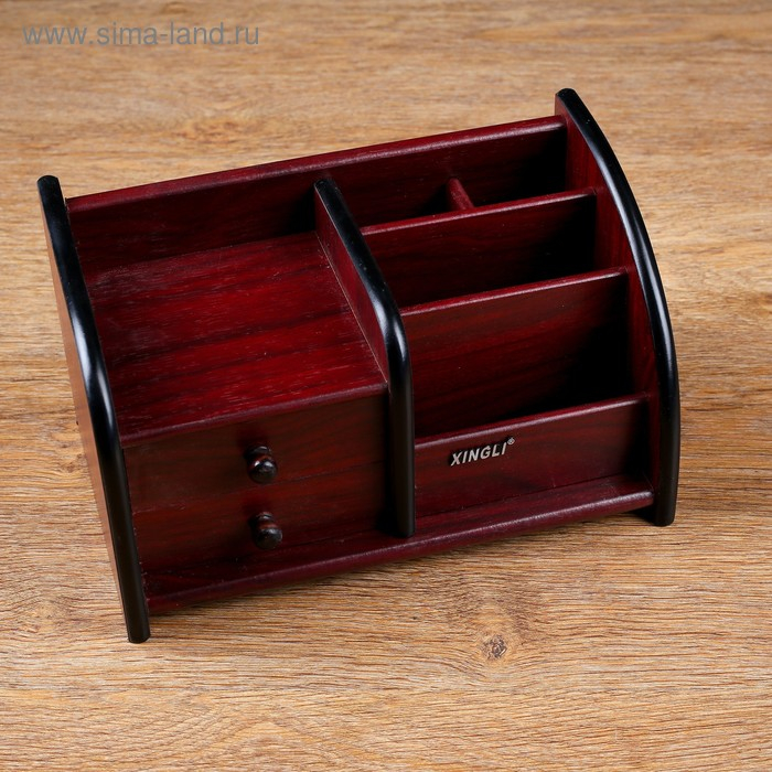 Органайзер 5 секций, 2 выдв ящика, 24*14*13см Органайзер 5 секций, 2 выдв ящика, 24*14*13см