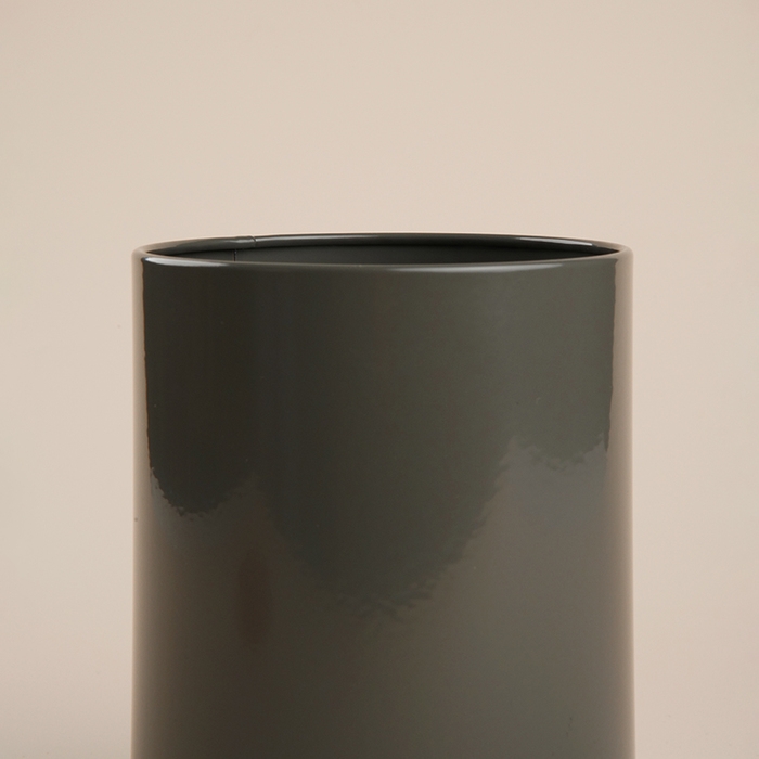 Банка для хранения сыпучих продуктов SL Home &laquo;Каса Перфекто&raquo;, 11&times;15 см, цвет серый, с бамбуковой крышкой