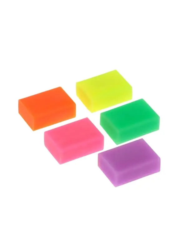 Набор ластиков 5 штук прямоугольных НЕОН 5 цветов (штрихкод на штуке) Набор ластиков 5 штук прямоугольных НЕОН 5 цветов (штрихкод на штуке)