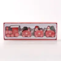 Новогодний набор "Новогодняя банда на поезде" красный 20х2,7х4,5 см