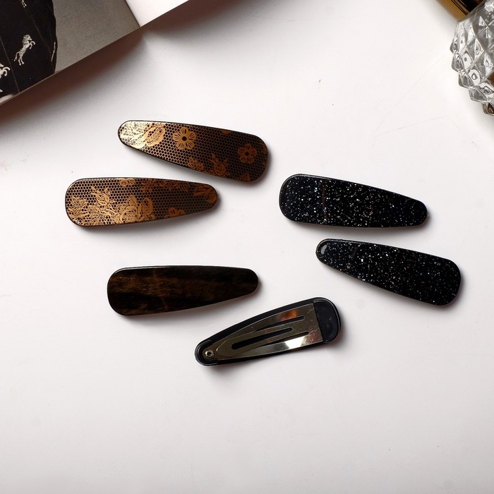 Невидимка для волос  Невидимка для волос "Герти" (набор 6 шт) цветы сетка, 5,5 см