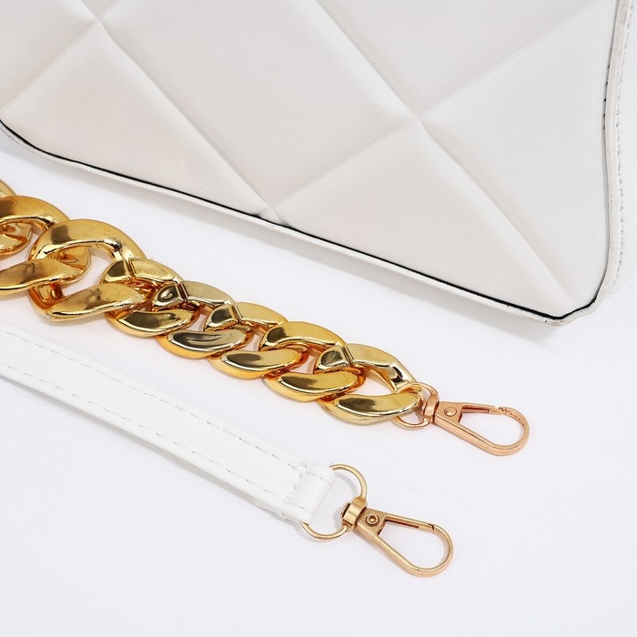 Сумка кросс-боди на молнии, цвет белый Сумка кросс-боди на молнии, цвет белый