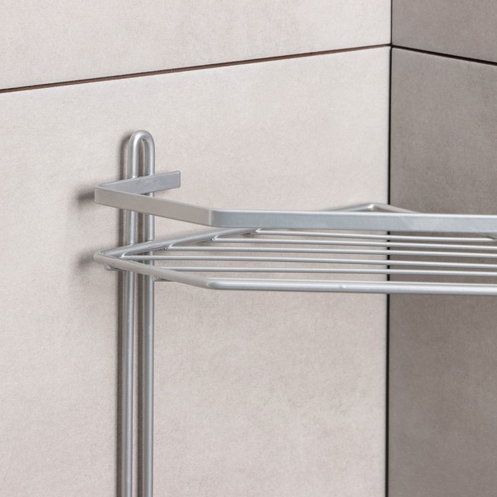 Полка угловая 5-ти ярусная, 20×28×87 см, цвет хром Полка угловая 5-ти ярусная, 20×28×87 см, цвет хром