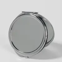 Зеркало складное, d=6 см, серебристое МИКС