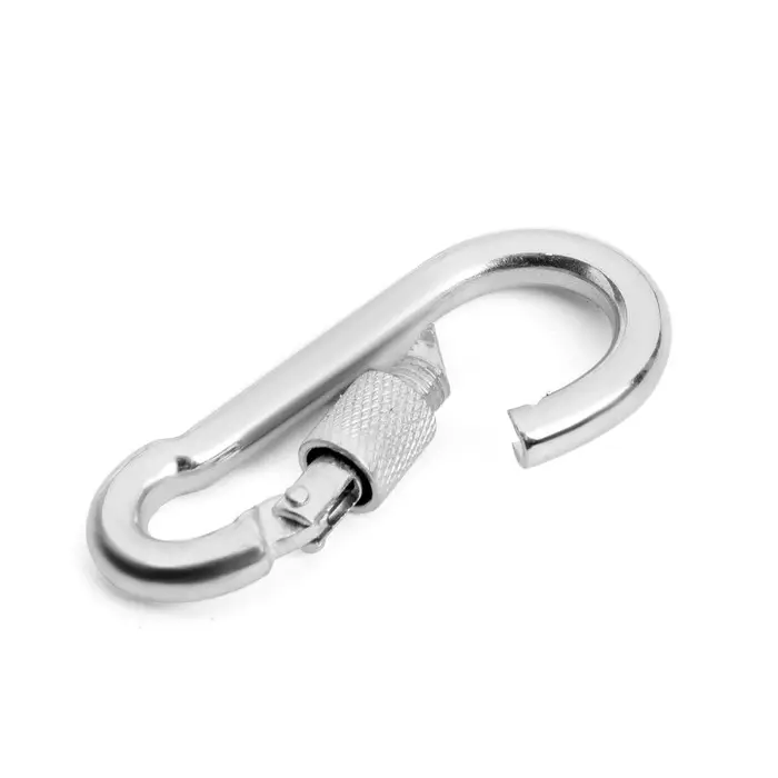 Карабин монтажный с фиксатором ТУНДРА krep, DIN5299D, 7×70 мм, оцинкованный, 1 шт. Карабин монтажный с фиксатором ТУНДРА krep, DIN5299D, 7×70 мм, оцинкованный, 1 шт.