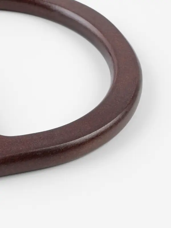 Ручки для сумки деревянные, 12&times;8.5 см, 2 шт., тёмно-коричневые