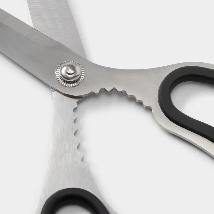 Ножницы кухонные Доляна &laquo;Профи&raquo;, 23 см, чёрные