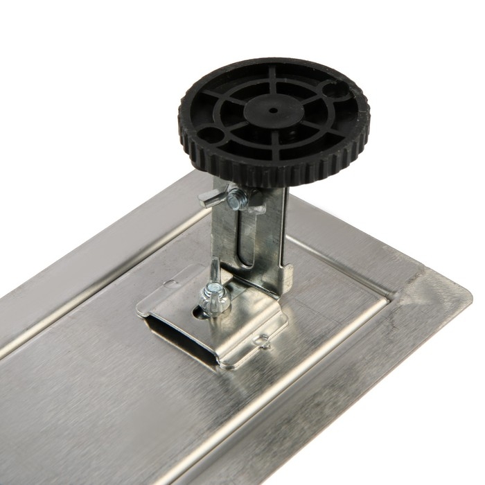 Трап ZEIN engr, c флaнцeм свободного вращ 360°, 7*40 см, d=40/50 мм, нерж сталь, сатин