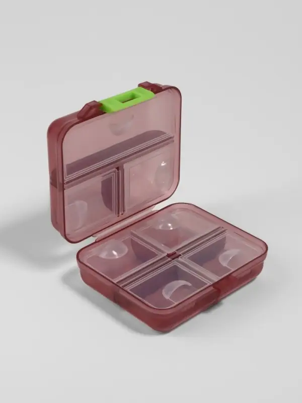 Таблетница &laquo;Трансформер&raquo;, 7.5&times;6.5&times;3.5 см, 7 секций, МИКС