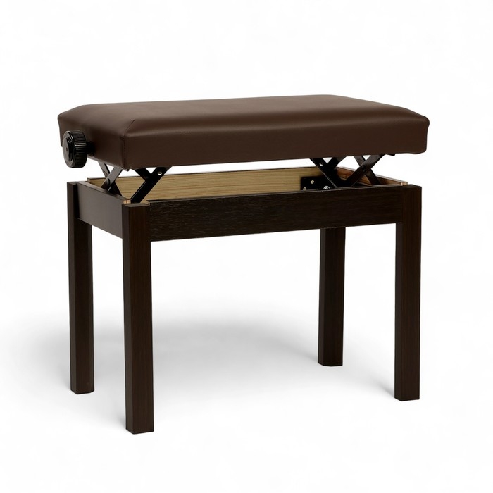 Банкетка для пианино Music Life сиденье 55х34, высота 48-58 см, коричневая, нагрузка 100кг Банкетка для пианино Music Life сиденье 55х34, высота 48-58 см, коричневая, нагрузка 100кг