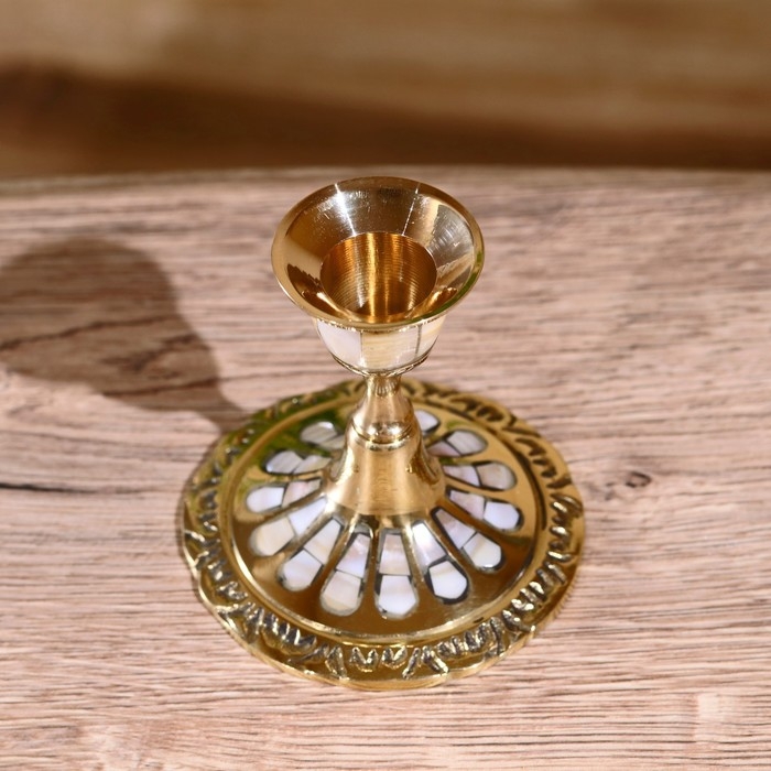 Подсвечник  Подсвечник "Крис" латунь 8,5 см