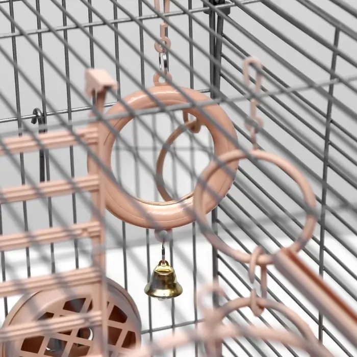 Клетка для птиц &laquo;Пижон&raquo; №100, разборная, 42&times;30&times;37 см, укомплектованная, бежевая