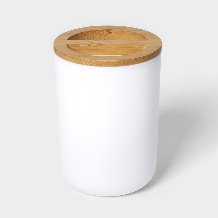 Набор аксессуаров для ванной комнаты SAVANNA «Вуди», 6 предметов (мыльница, дозатор, 2 стакана, ёршик, ведро), цвет белый Набор аксессуаров для ванной комнаты SAVANNA «Вуди», 6 предметов (мыльница, дозатор, 2 стакана, ёршик, ведро), цвет белый