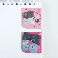 Магнитные закладки 2 шт, 4х4см, на подложке «Котики» Магнитные закладки 2 шт, 4х4см, на подложке «Котики»