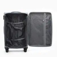 Чемодан на колёсах TEXTURA, кодовый замок, с увеличением, 47&times;30&times;78 см, 28", серый