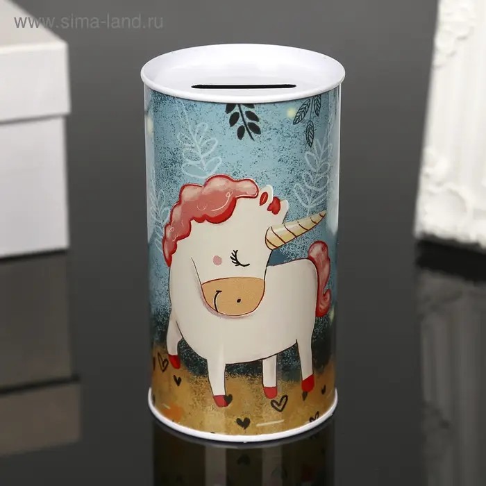 Копилка металл Копилка металл "Единорог" МИКС 12х6,5х6,5 см