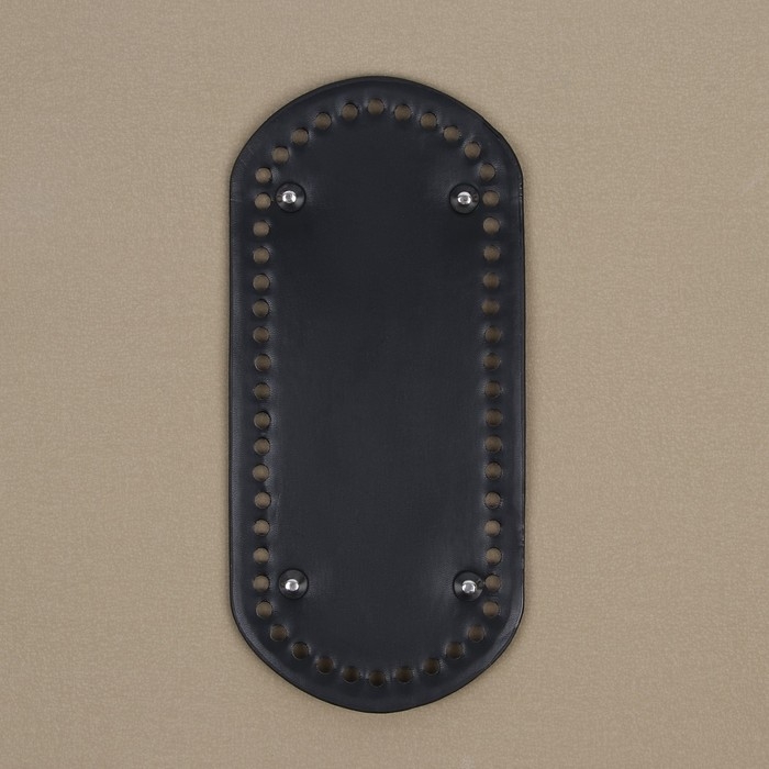 Донце для сумки, с ножками, овальное, 22 × 10 см, цвет чёрный/серебряный Донце для сумки, с ножками, овальное, 22 × 10 см, цвет чёрный/серебряный