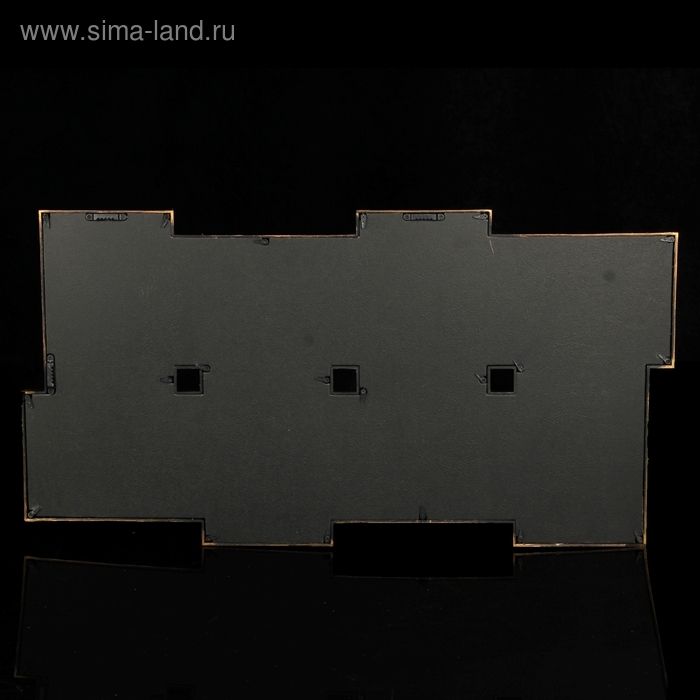 Фоторамка пластик на 8 фото 10х15 см  Фоторамка пластик на 8 фото 10х15 см "Герб ажурный" под бронзу 68,5х35 см