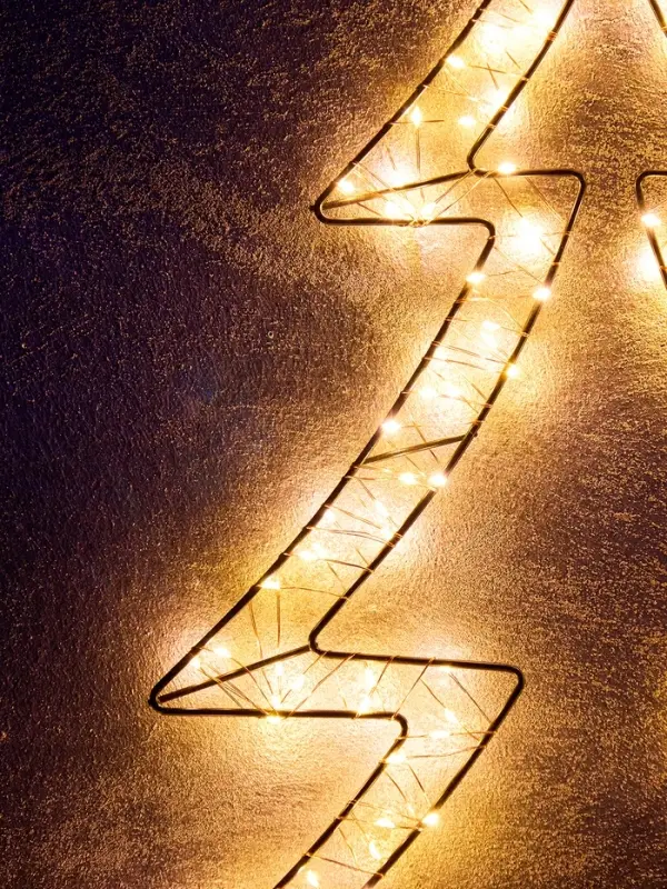 Светодиодная фигура FROSTY &laquo;Ёлочка&raquo;, 58&times;56&times;2, подвесная, 200 LED, 4.5V, свечение тёплое белое