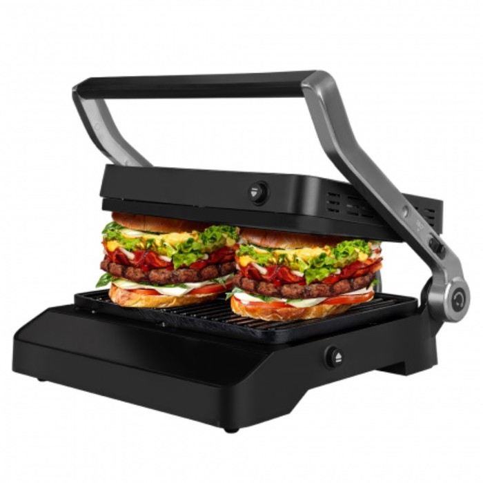 Гриль электрический Endever Grillmaster245, 2300 Вт, антипригарное покрытие, 30х22 см, серый 1052646 Гриль электрический Endever Grillmaster245, 2300 Вт, антипригарное покрытие, 30х22 см, серый 1052646