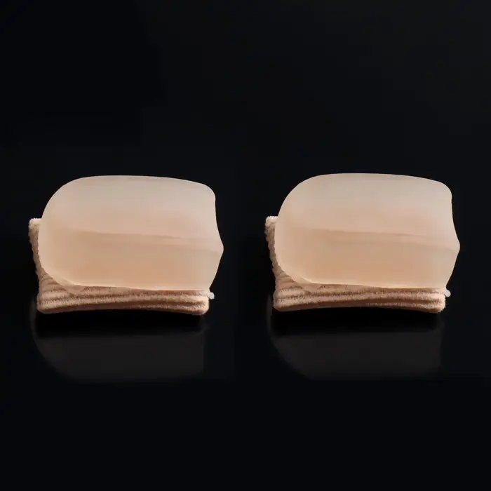 Корректоры - разделители для больших пальцев, на манжете, силиконовые, 3.5&times;2.5 см, пара, бежевые