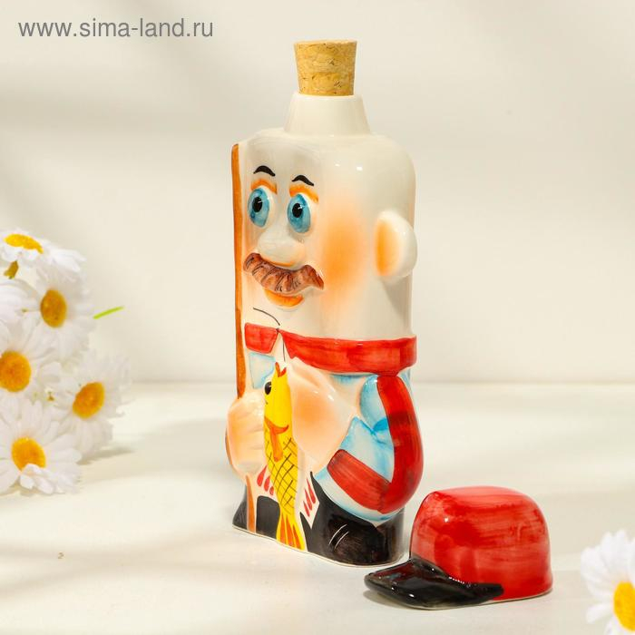 Штоф фарфоровый «Рыбак», 0.35 л, в упаковке книге Штоф фарфоровый «Рыбак», 0.35 л, в упаковке книге