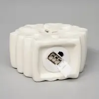 Светодиодная фигура &laquo;Снежинка большая&raquo;, 11&times;5&times;11 см, 1 LED, керамика, от батареек LR44&times;3, тёплый белый свет