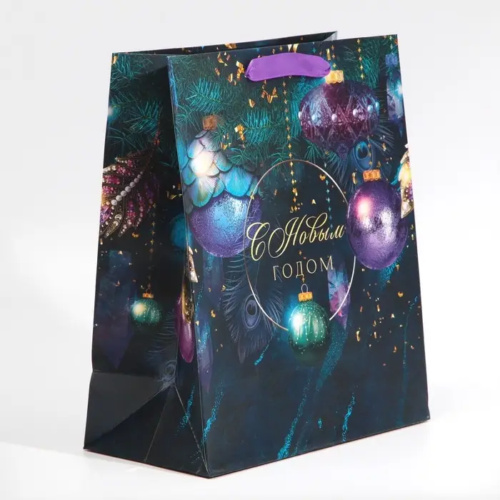 Пакет подарочный новогодний ламинированный «Магия», ML 23 х 27 х 11.5 см Пакет подарочный новогодний ламинированный «Магия», ML 23 х 27 х 11.5 см