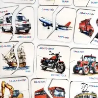 Развивающая игра "Картинки-половинки. Транспорт", 15 карточек РИ - 022