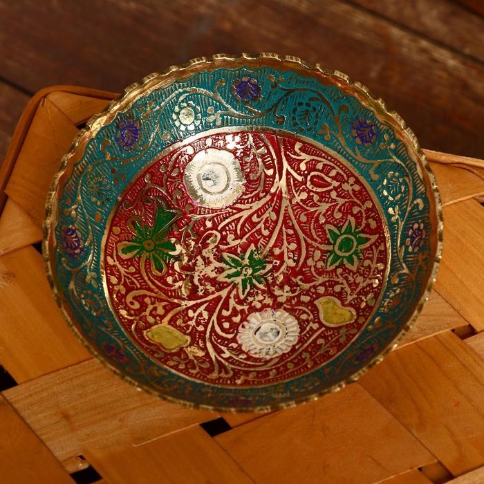 Блюдце Блюдце "Адиля" латунь 10,5х10,5х3,5 см