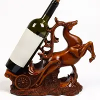 Подставка под бутылку TAKE IT EASY &laquo;Олень&raquo;, полистоун под дерево, 17&times;12&times;28 см