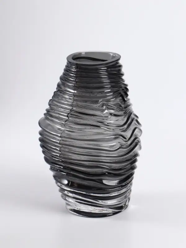 Ваза для цветов &laquo;Модесто&raquo;, 19&times;12 см, стекло, чёрная