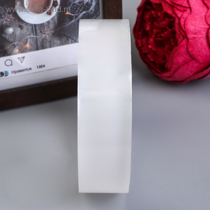 Клейкая нано лента силикон двусторонняя "Прозрачный" ширина 3 см, намотка 2 метра