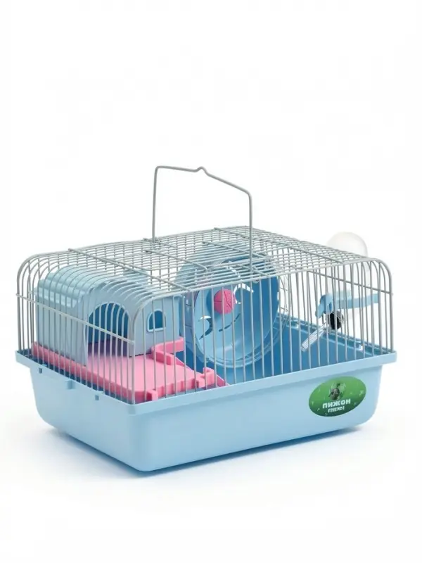 Клетка для грызунов &laquo;Пижон&raquo;, 27&times;21&times;15 см, с наполнением, синяя