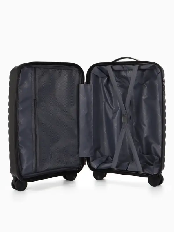 Чемодан на колёсах, 20", кодовый замок, 36&times;20&times;54 см, чёрный