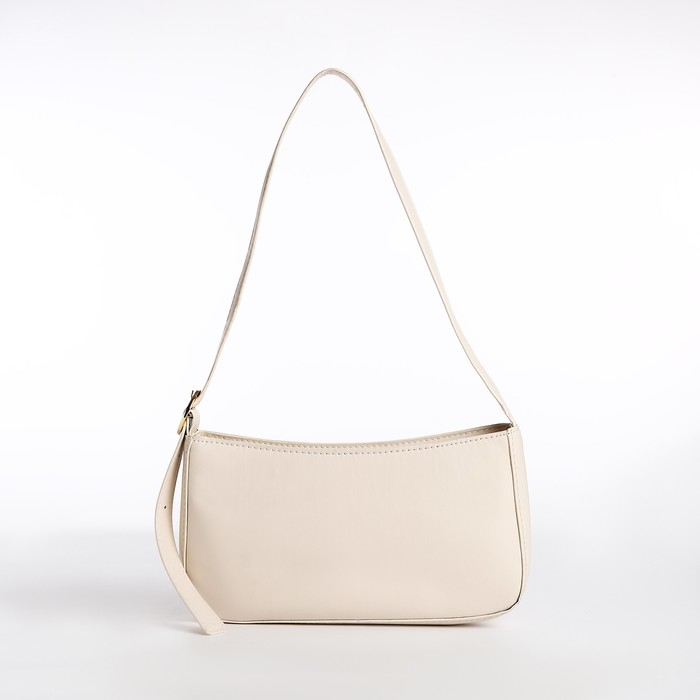 Сумка-багет на молнии, цвет белый Сумка-багет на молнии, цвет белый