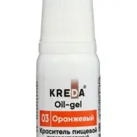 Краситель пищевой Oil-gel, жирорастворимый, оранжевый, 10 мл