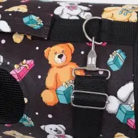 Сумка - переноска &laquo;Плюшевые медведи&raquo;, размер S, 37&times;15&times;22 см, каркасная