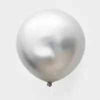Воздушный шар латексный 36" &laquo;Серебро&raquo;, хром