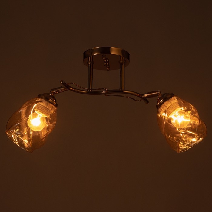 Люстра Люстра "Лойс" 2х40Вт Е27 Золото 50х50х22см